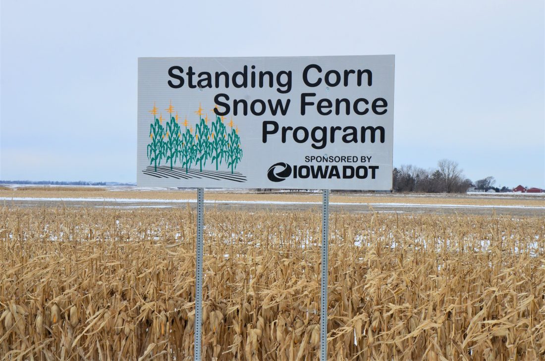 Iowa’s Cooperative Snow Fence Program benefits farmers, travelers and
